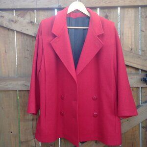 Elegant Red Women's Coat
